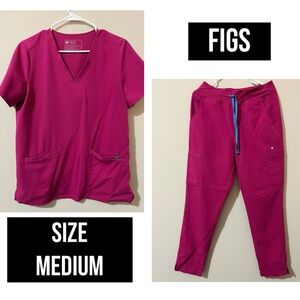 Figs Women's Magenta Ankle Pants